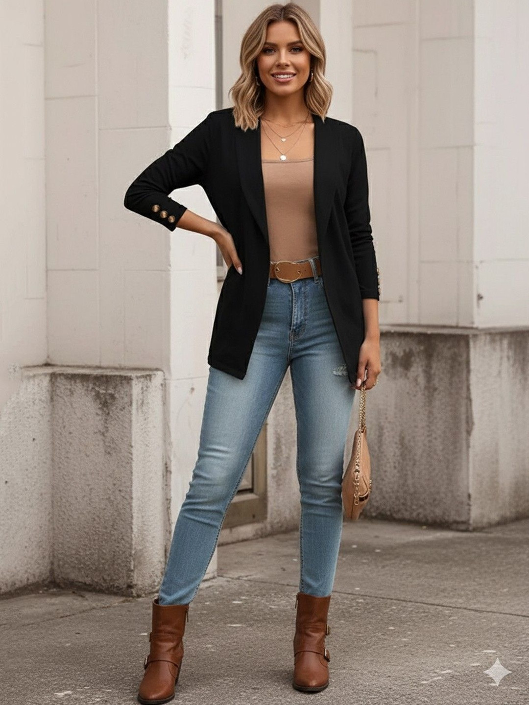 DressBerry Front-Open Formal Blazer