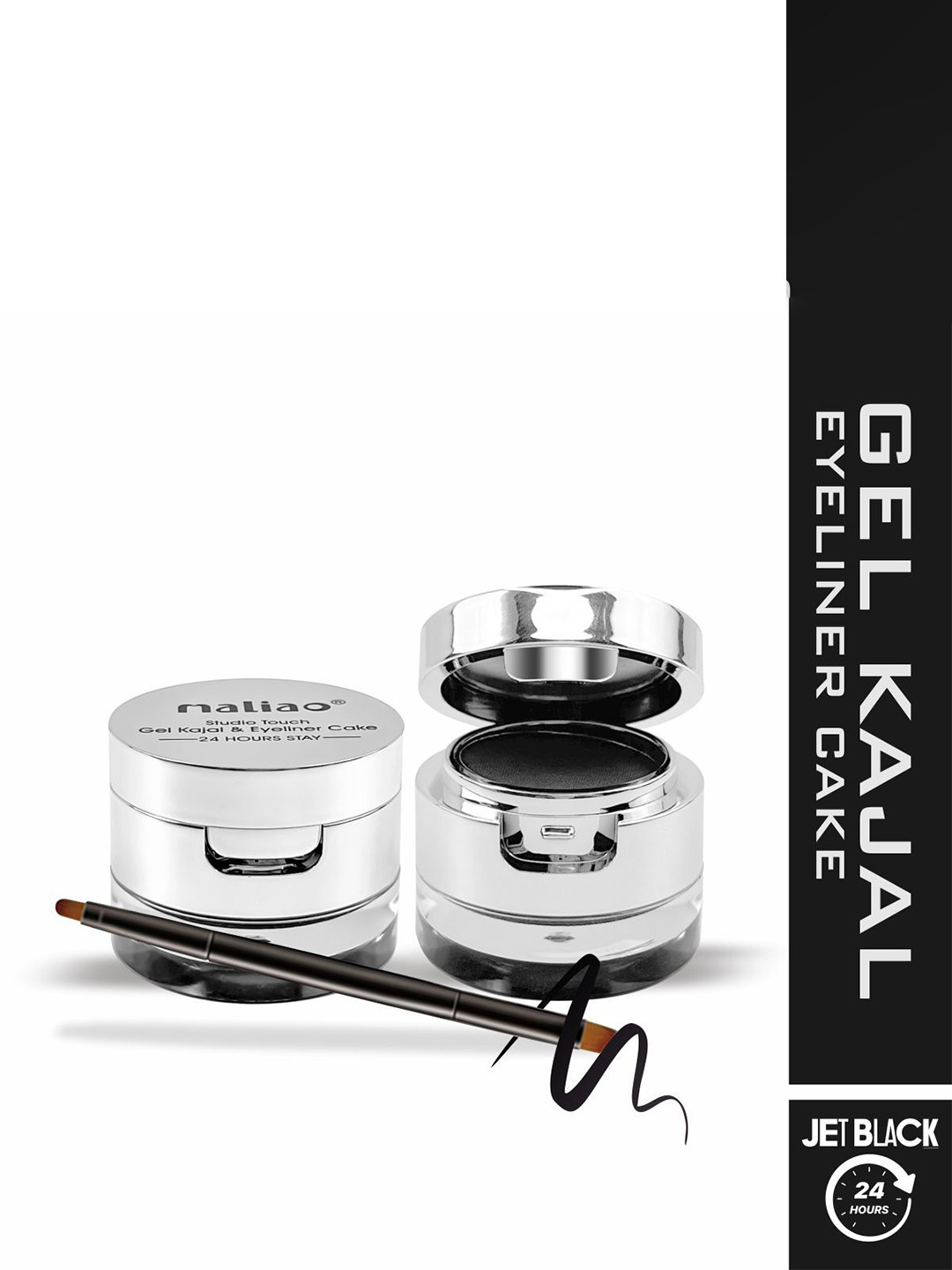 Maliao EyePerfect 2-In-1 Gel & Brow - 7 g - Black