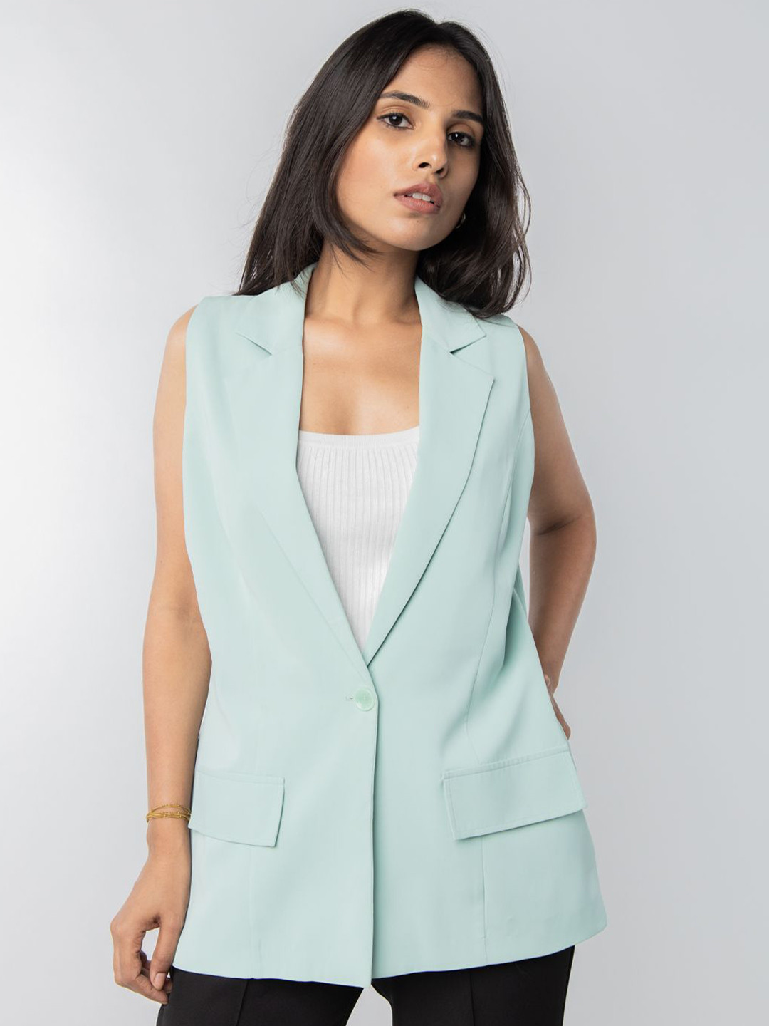 PRET PITAARA Notched Lapel Single Breasted Tailored Fit Blazers