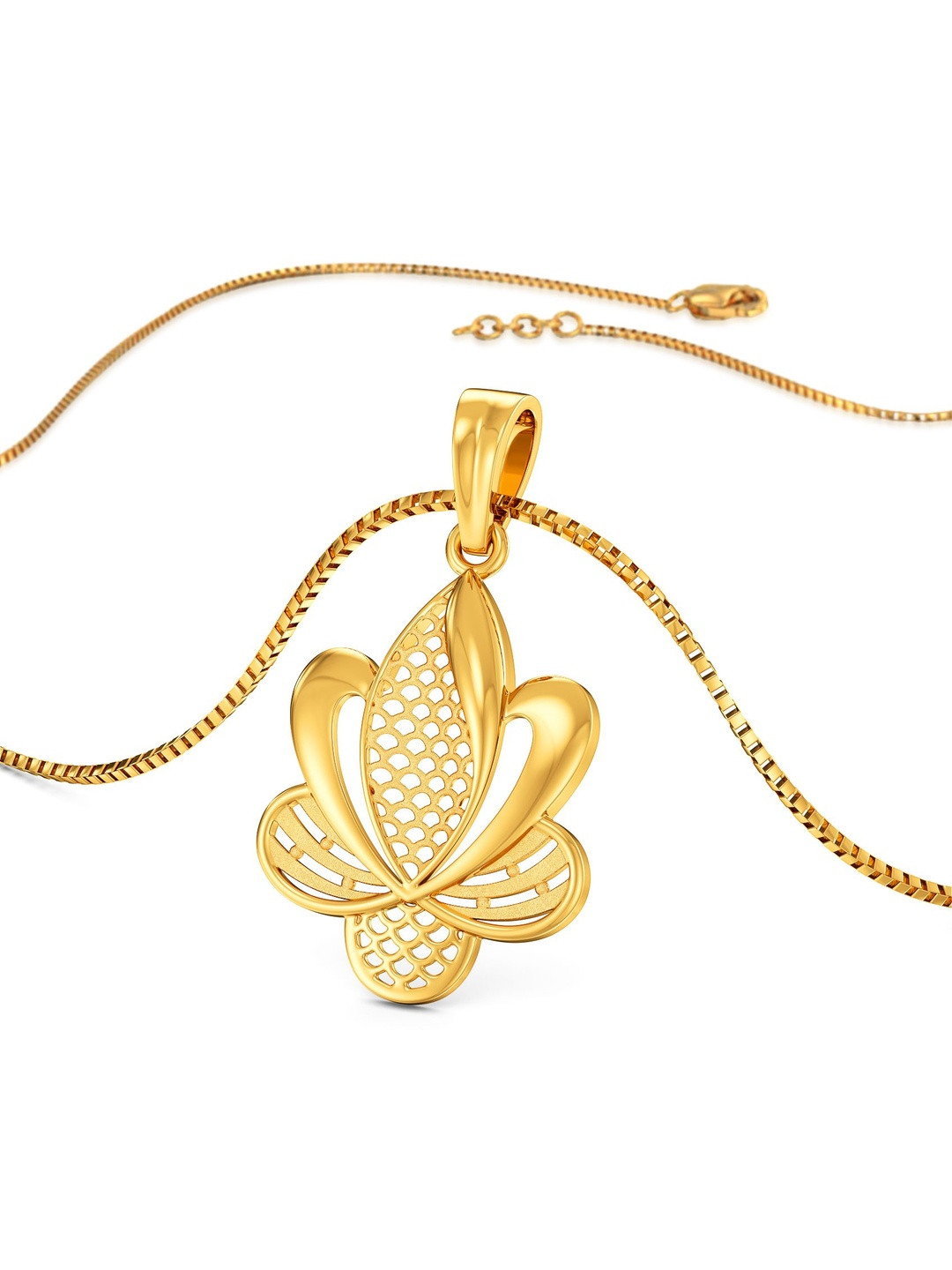 Joyalukkas 22Kt Gold Floral Radiance Pendant - 2.106 g