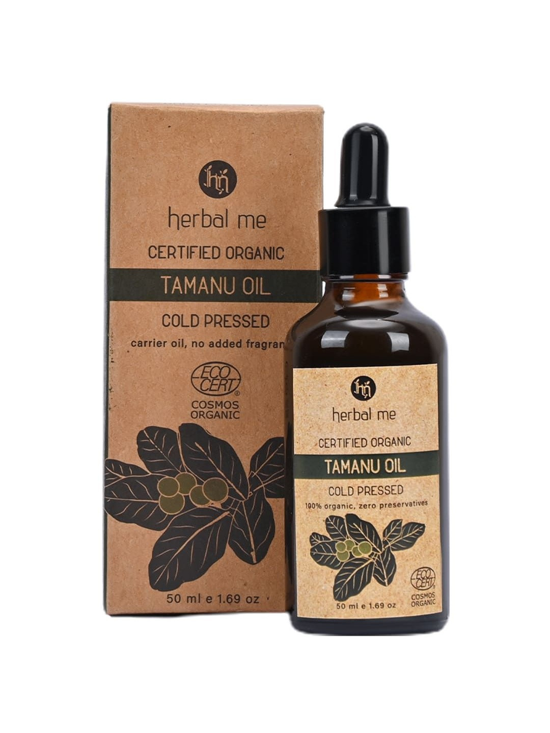 HERBAL ME 100% Organic Cold Pressed Tamanu Oil - 50 ml