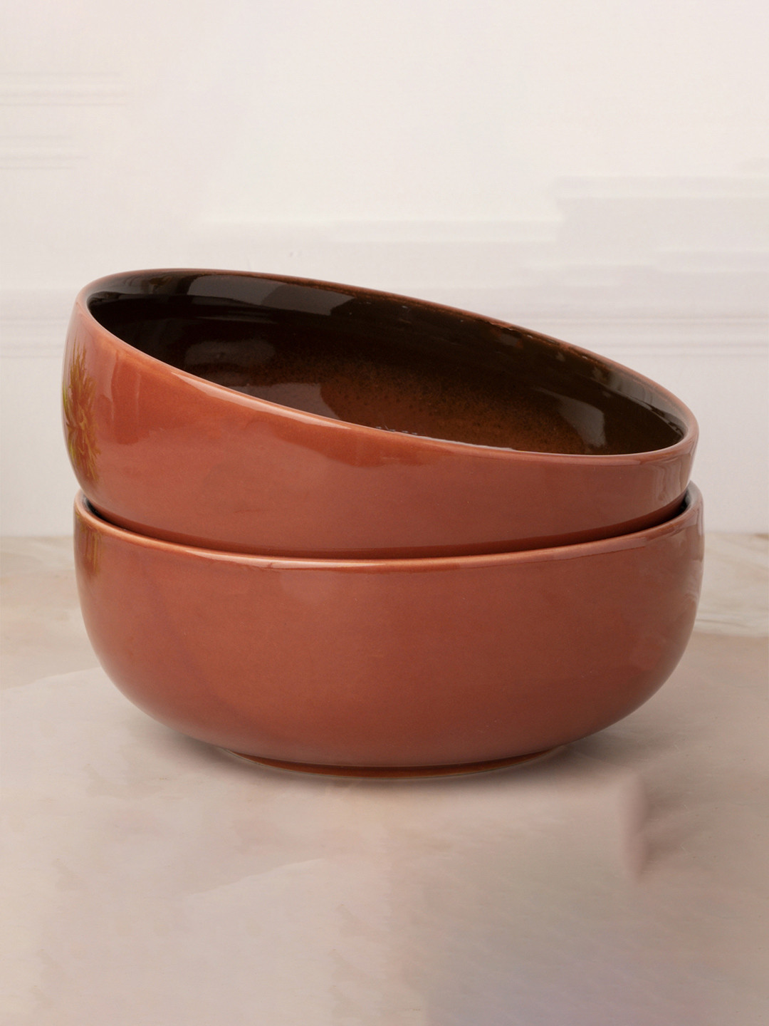 BODHI HOUSE Red 2025 2 Pieces Porcelain Dishwasher and Microwave Safe Core Bowl