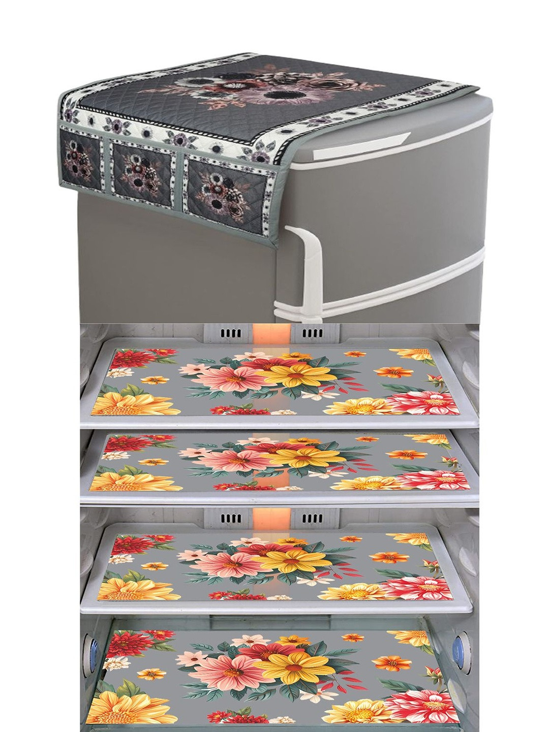 LooMantha 5 Pcs PVC Waterproof Fridge Cover