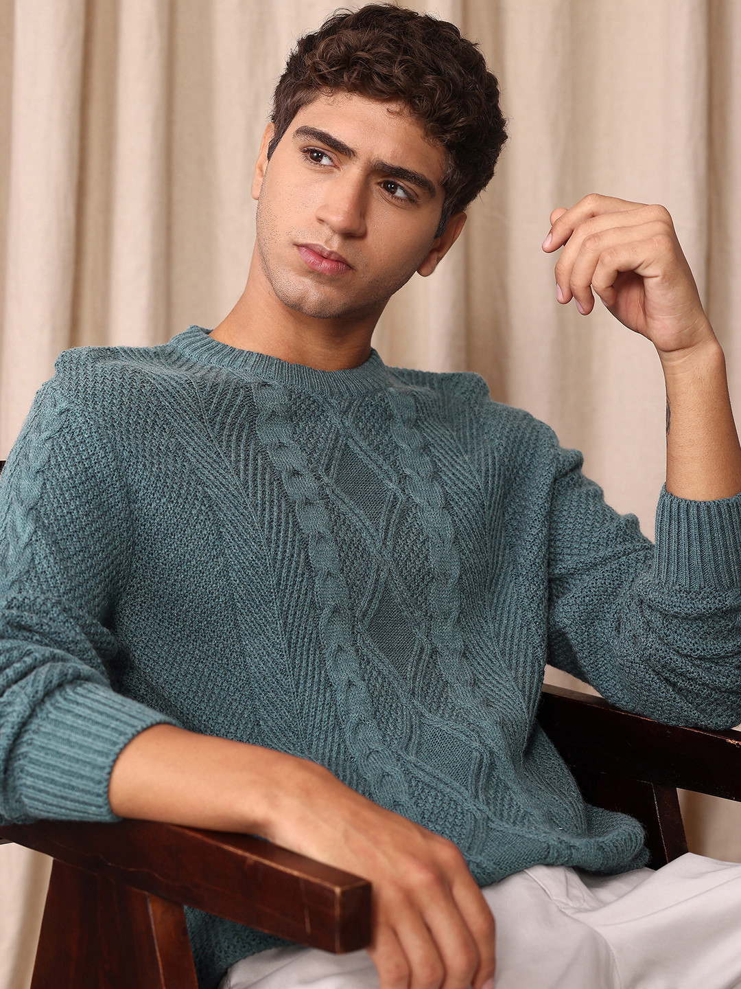 Mr Bowerbird Cable Knit Pullover Sweater