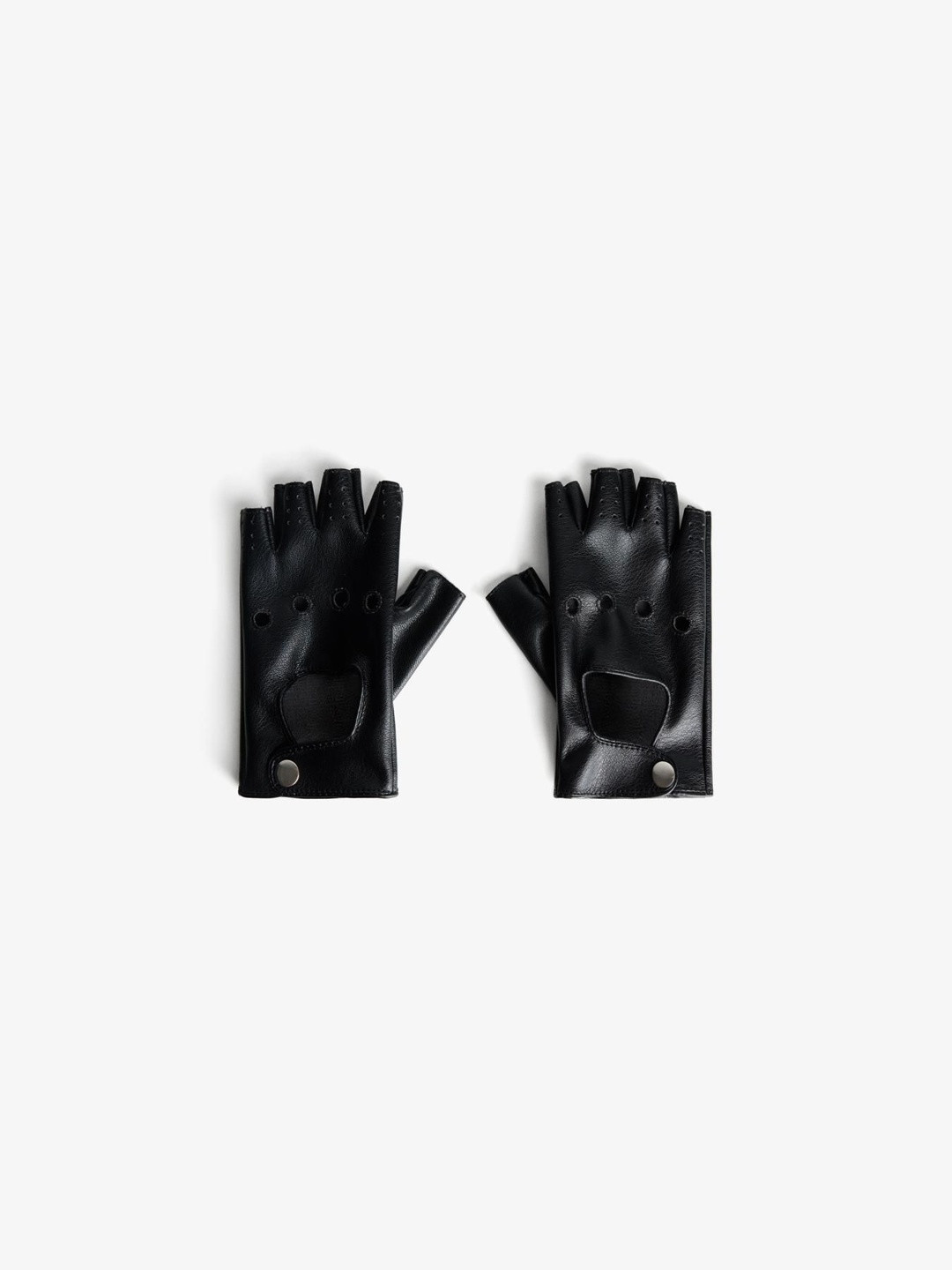 Bershka Women Leather Effect Winter Gloves