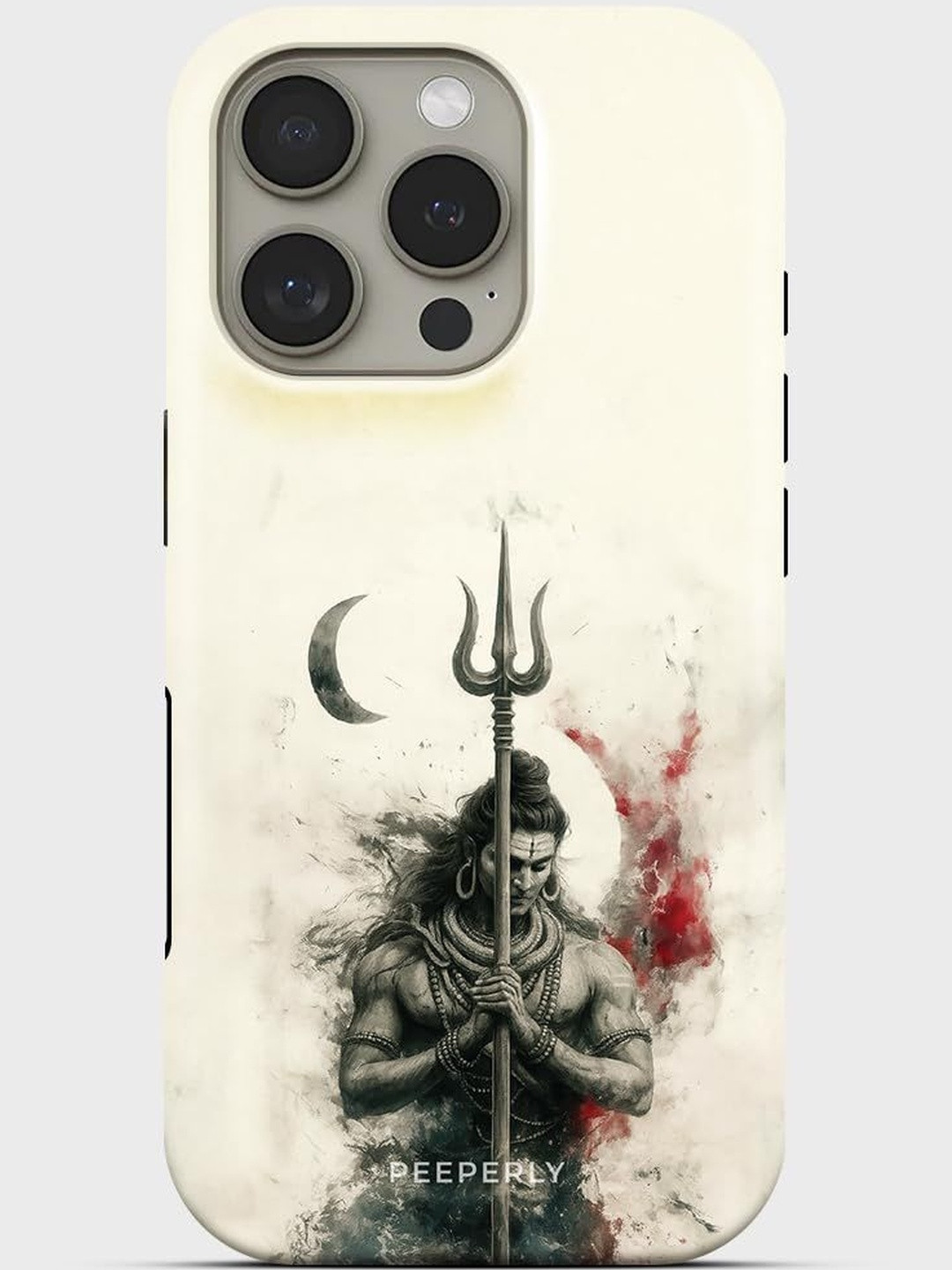 PEEPERLY Unisex iPhone 14 Pro Max Quirky Max Lord Shiva Impact Resistant Back Case