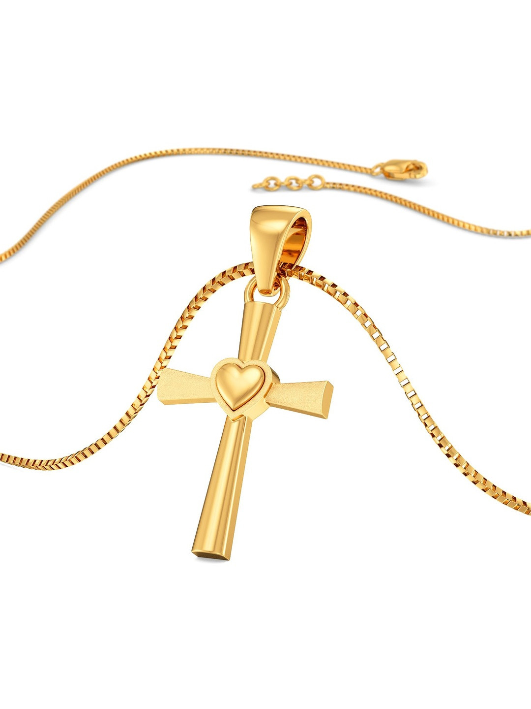 Joyalukkas Unisex 22Kt Gold Holy Cross Pendant - 1.447 g