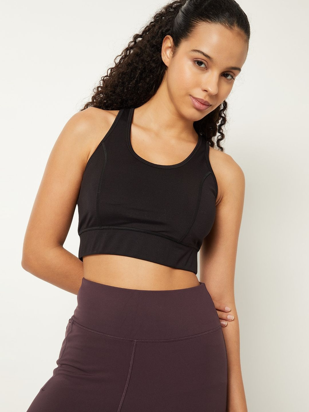 max Bra Full Coverage Lightly Padded Non-Wired Seamless Workout Bra