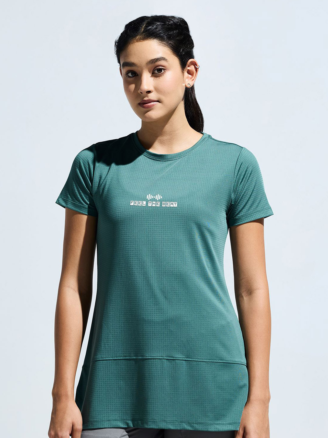 DOMIN8 WOMEN STYLISH V NECK CUT & SEW SUPER STRETCH BREATHABLE TOP WITH ULTIMATE COMFORT