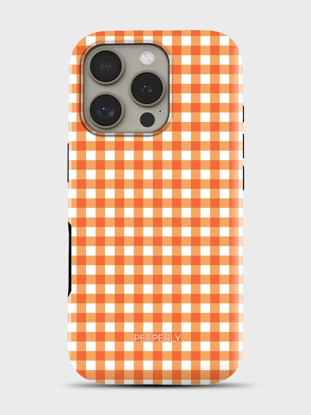 PEEPERLY Unisex iPhone 14 Pro Max Geometric Max Think Big Impact Resistant Back Case