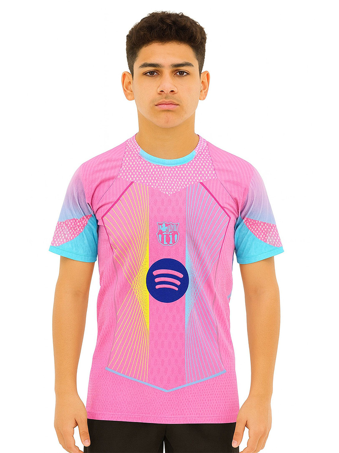 dostitch Boys Lamine Yamal 10 Printed Dri-FIT Football Jersey