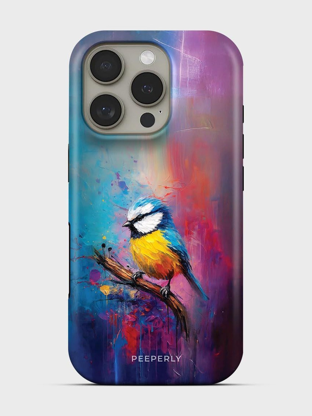 PEEPERLY Unisex iPhone 14 Pro Max Quirky Max European Robin Impact Resistant Back Case