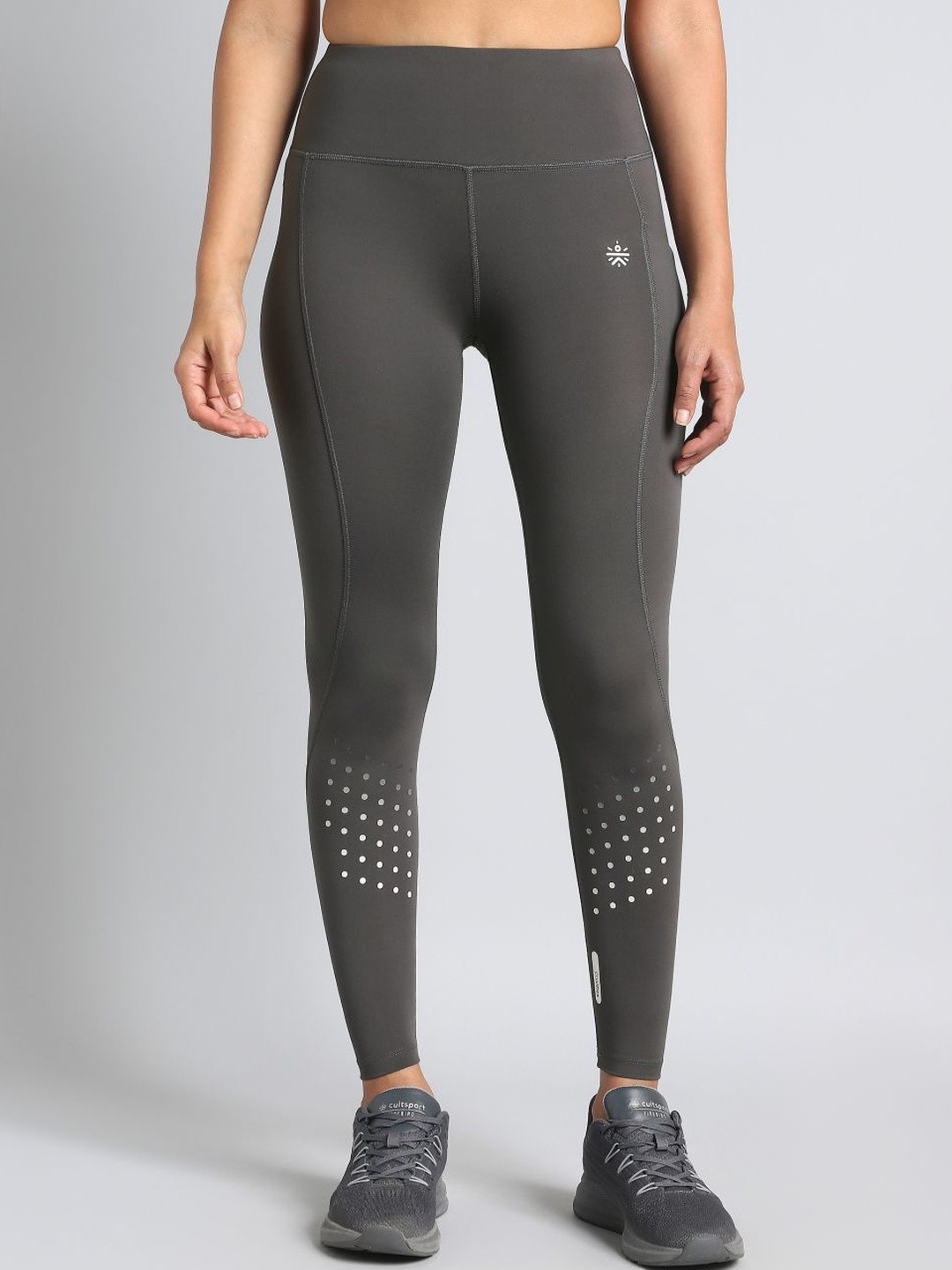 CULT Women's Dark Grey Ultimate Run COMFlex Tights