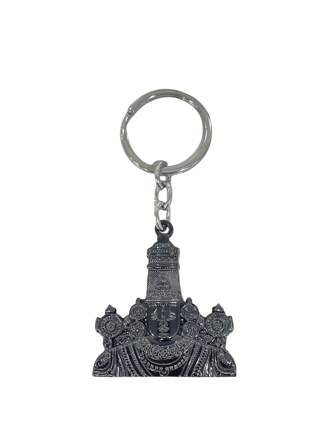 AUGEN Stainless Steel Lord Tirupati Key Chain