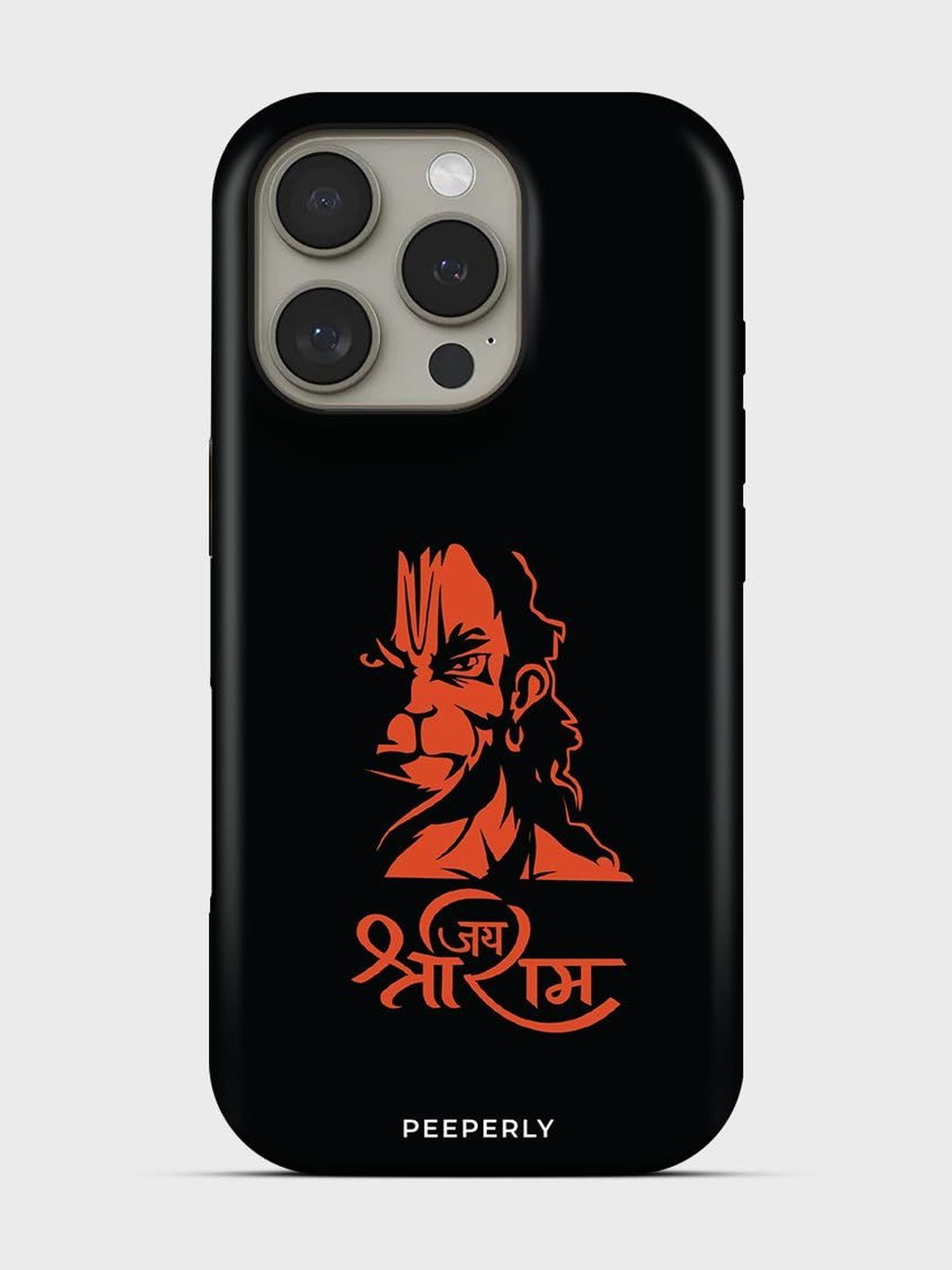 PEEPERLY Unisex iPhone 14 Pro Max Quirky Max Bajrang Flames Impact Resistant Back Case