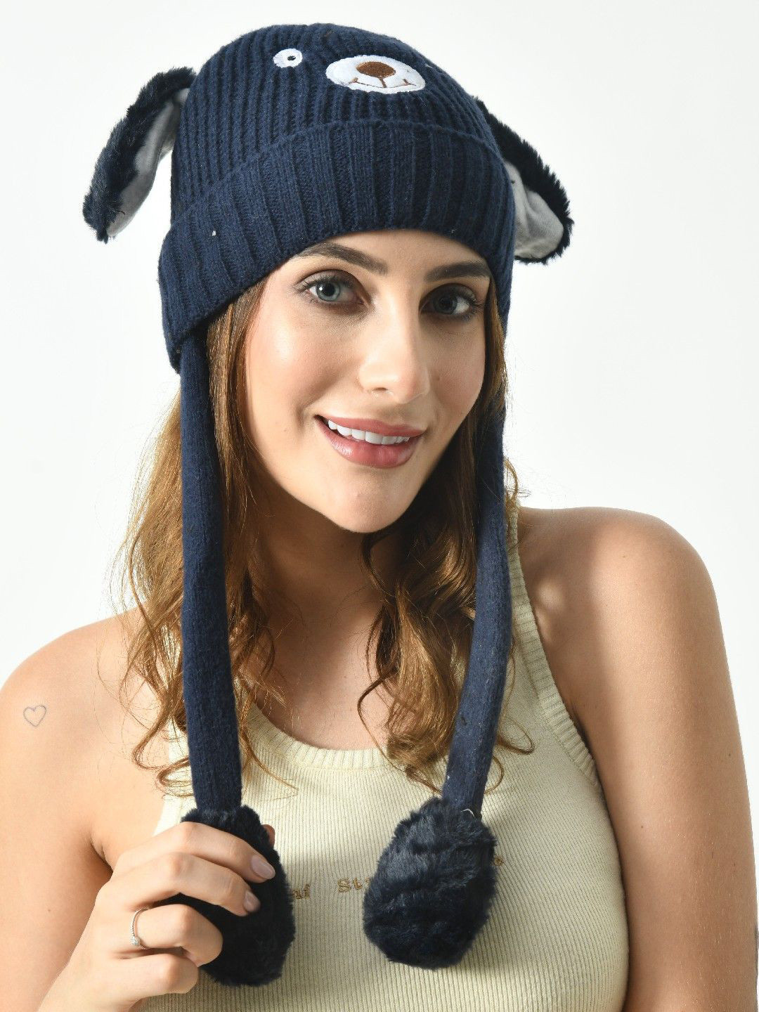1TO FINITY Women Ear Muffs Cap Beanie