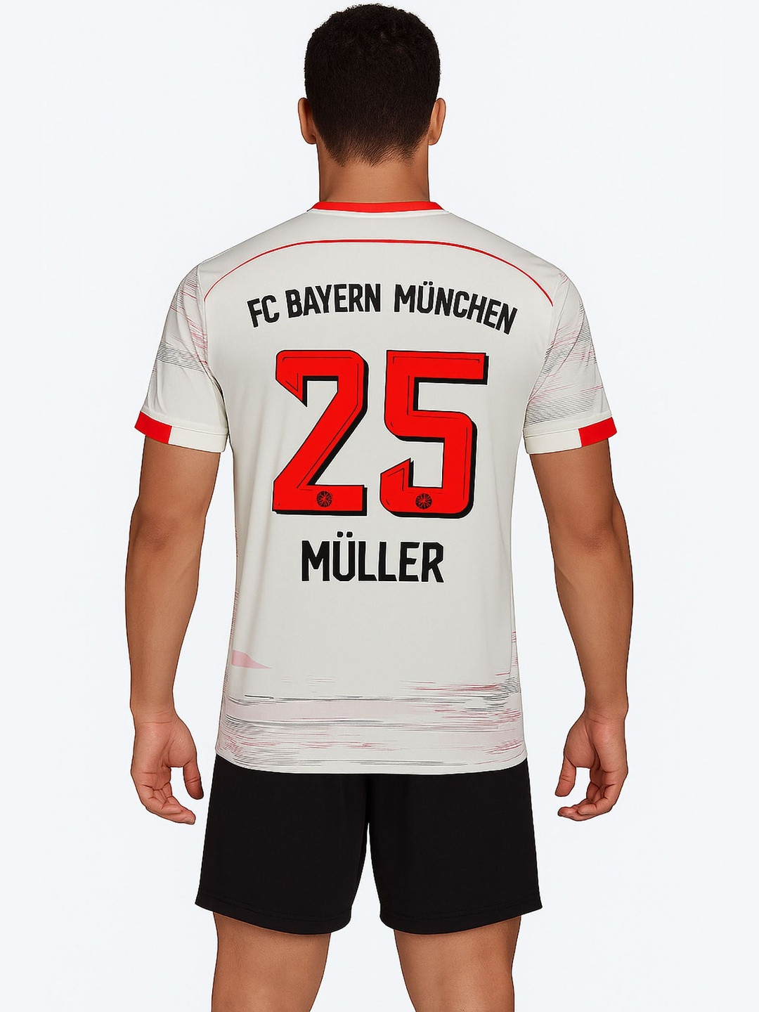 dostitch Men Bayern Munich Thomas Muller Printed Dri-FIT T-shirt
