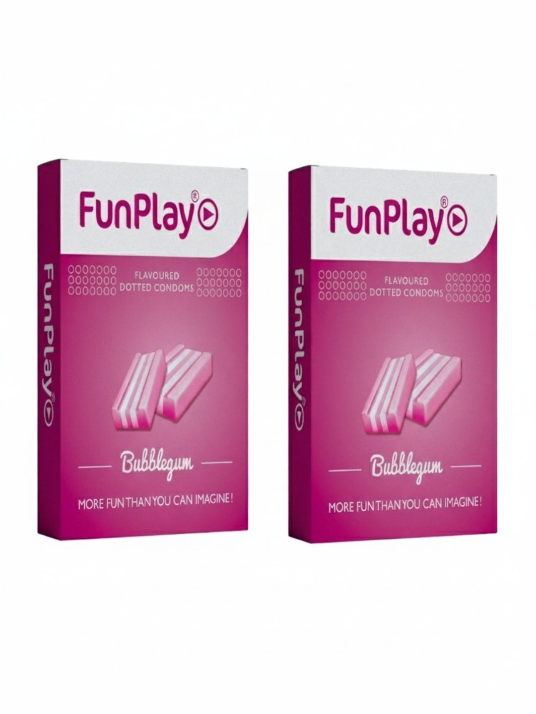 Store 77 Set Of 2 Funplay Bubble Gum Condom- 3 Unit Each