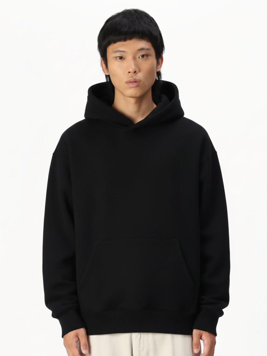 Besick Men Hooded Oversized Cotton Sweatshirt