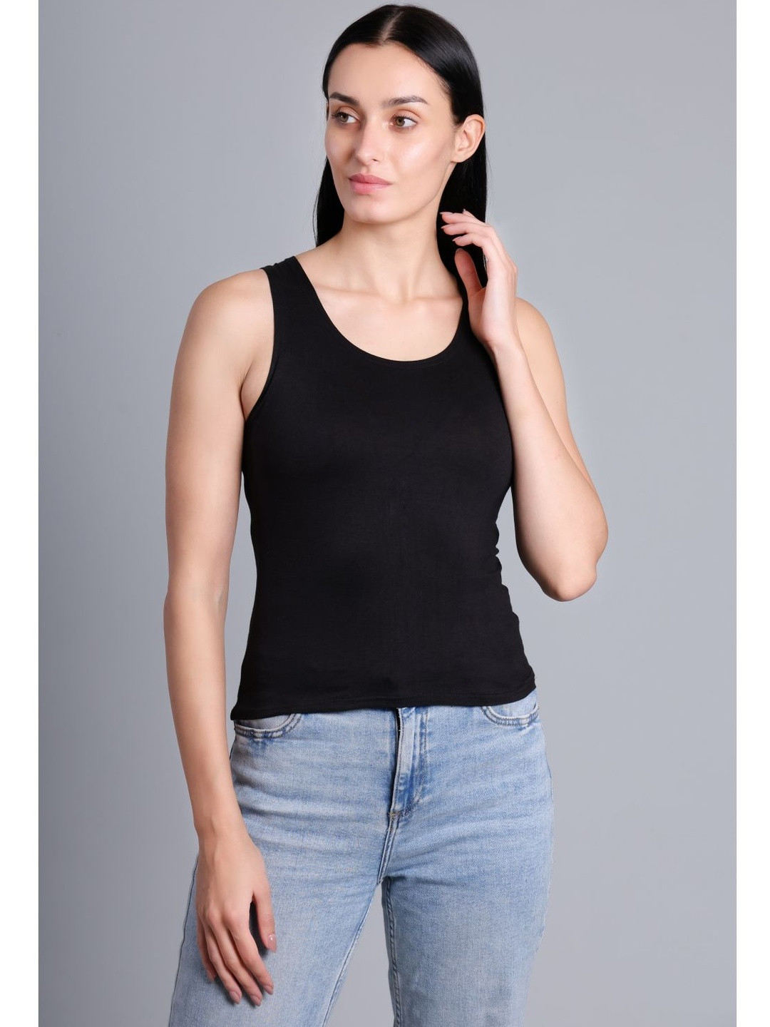 69 FASHION STREET Woman Solid  Tank Top