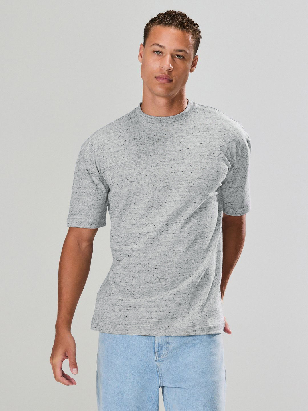 NEXT Grindle Effect Drop-Shoulder Sleeves Relaxed Fit T-shirt