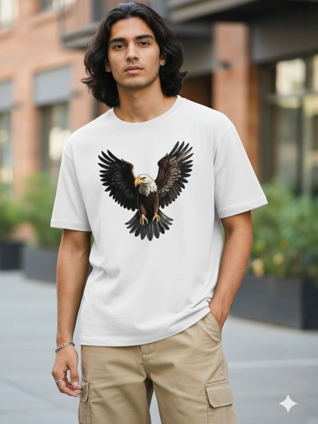 SZN Elbatross Men Eagle Printed Regular Fit T-shirt
