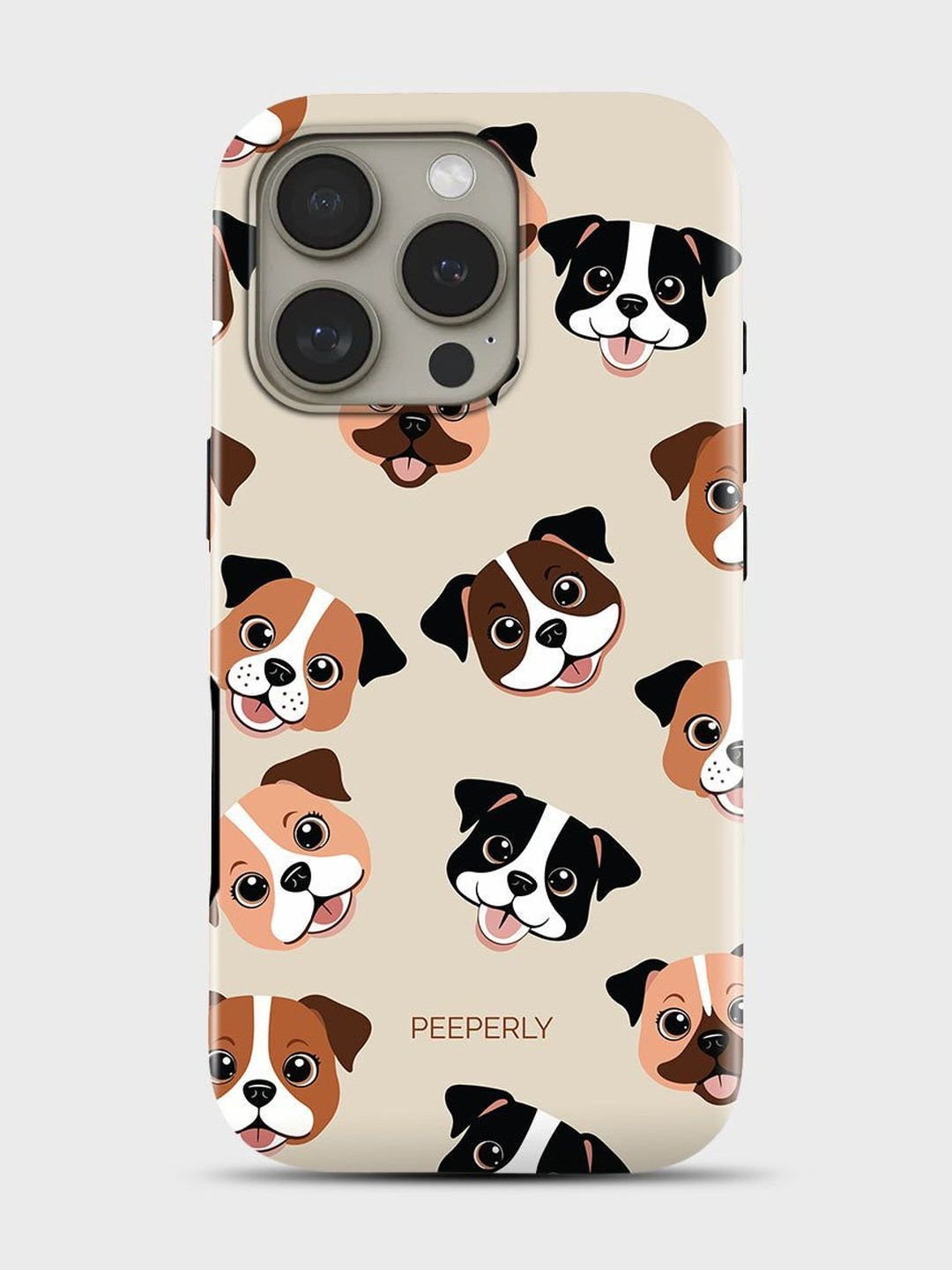 PEEPERLY Unisex iPhone 14 Pro Conversational Paw Tale Crystal Impact Resistant Back Case