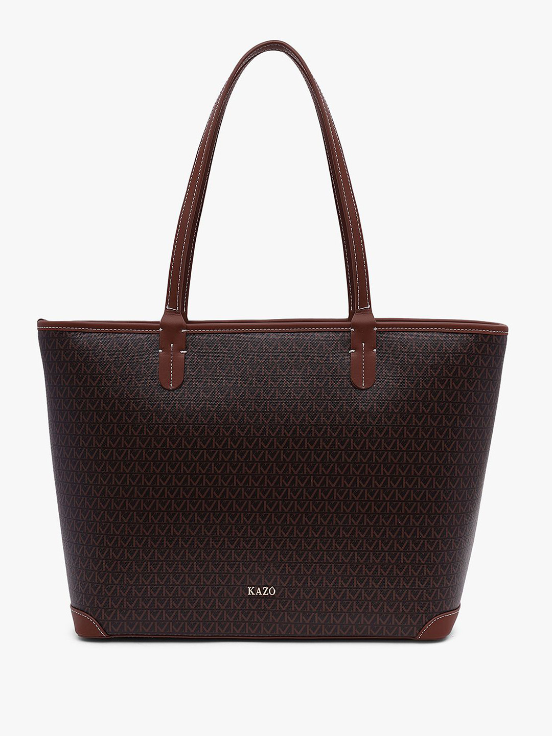 Kazo Women Brand Logo Printed Oversized Shopper Tote Bag