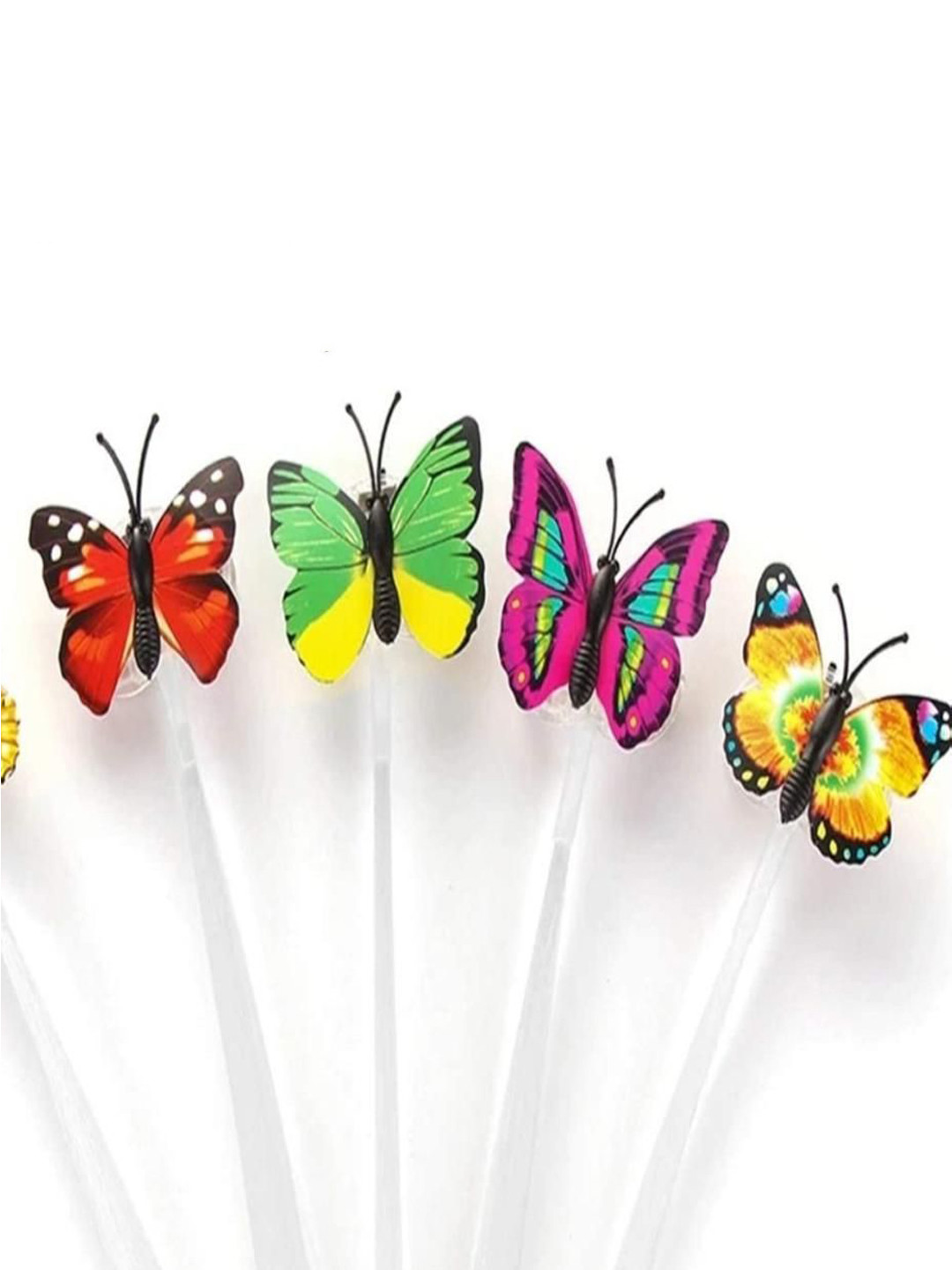 Medbuddy Women Set of 4 Embellished Butterfly Clips