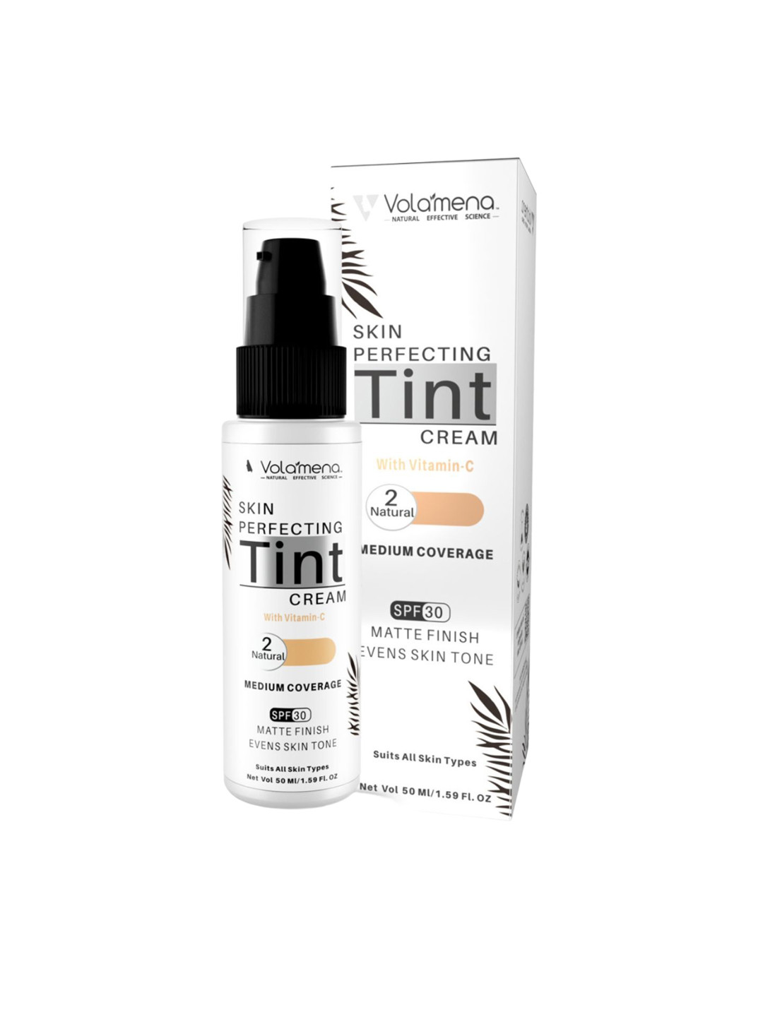 Volamena Vitamin C Skin Perfecting Non-Greasy Tint Cream 50 ml - Natural