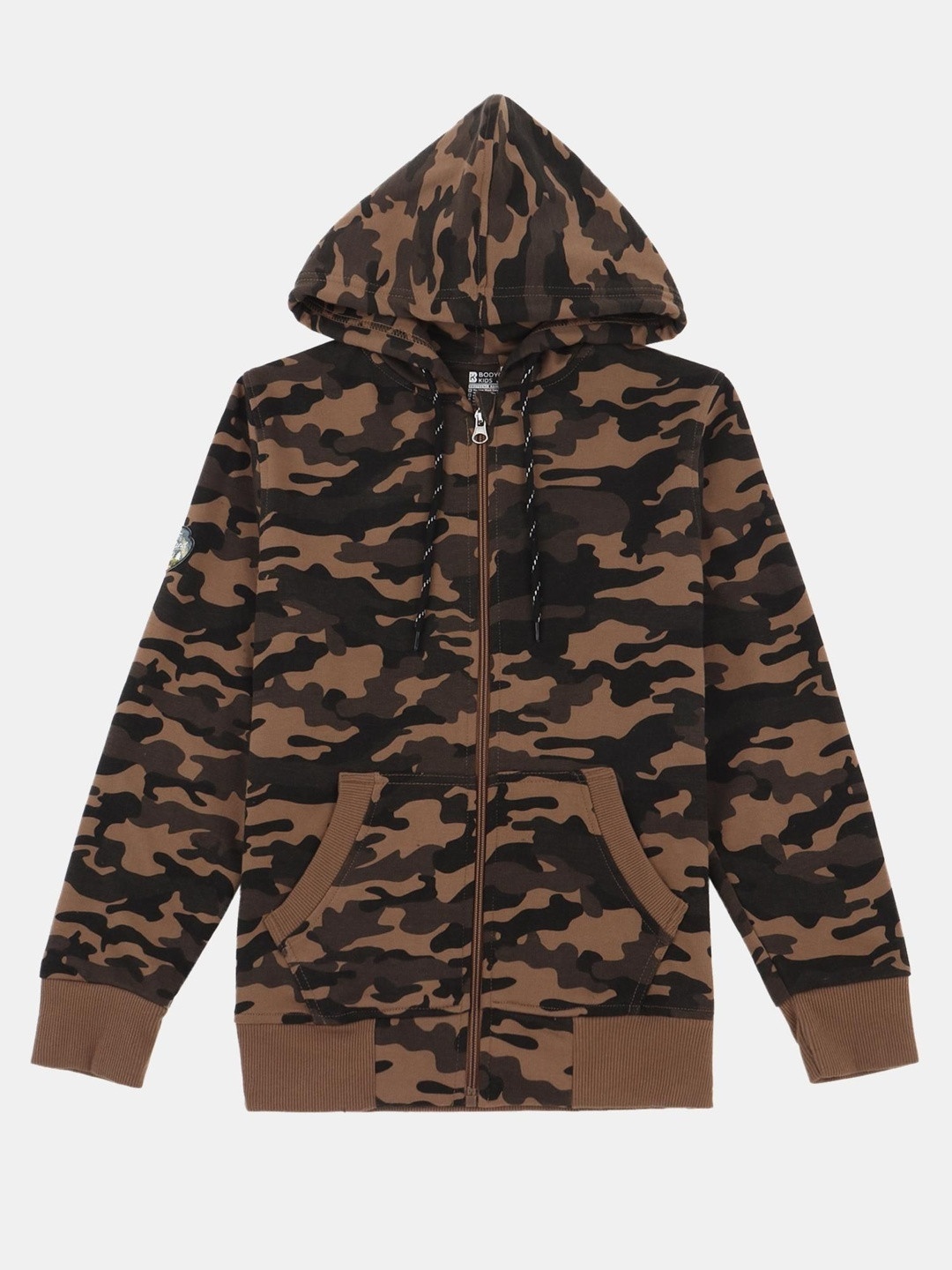Bodycare Boys Camouflage Lightweight Full Sleeves Open Front Jacket