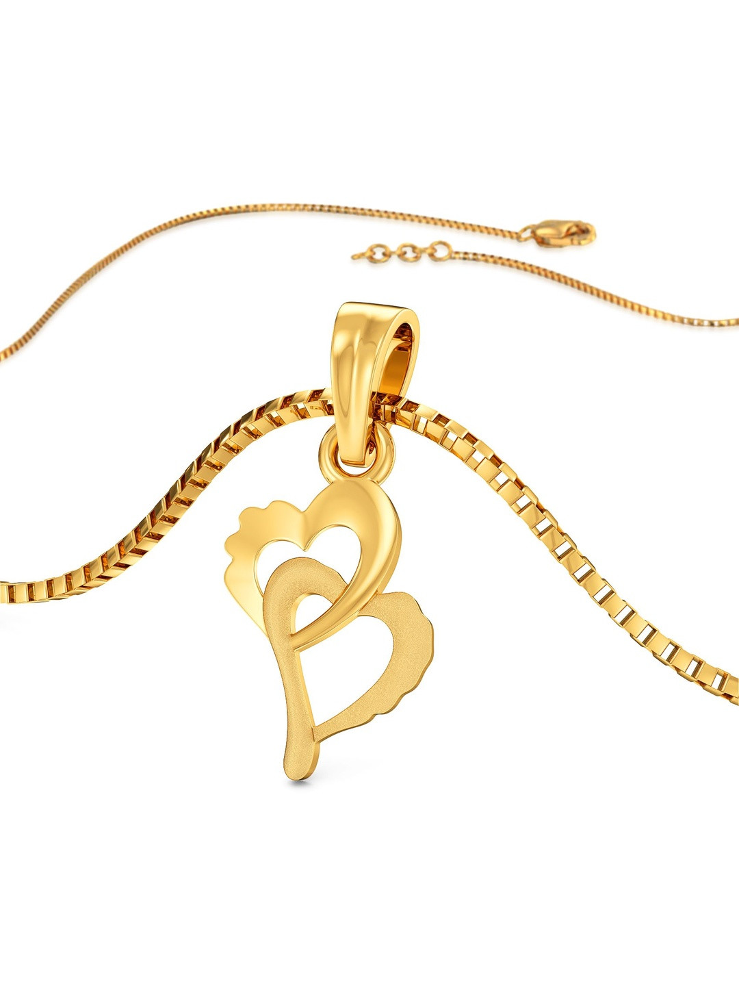 Joyalukkas 22Kt Gold Heart Desire Pendant - 0.708 g