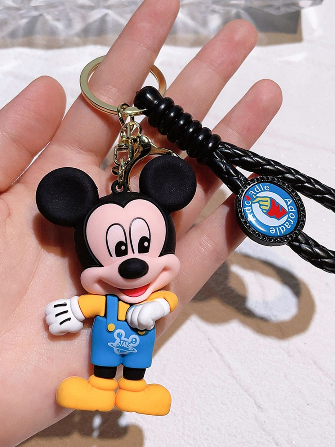 Gopalvilla Mickey Minnie Keychain With Wide Belt