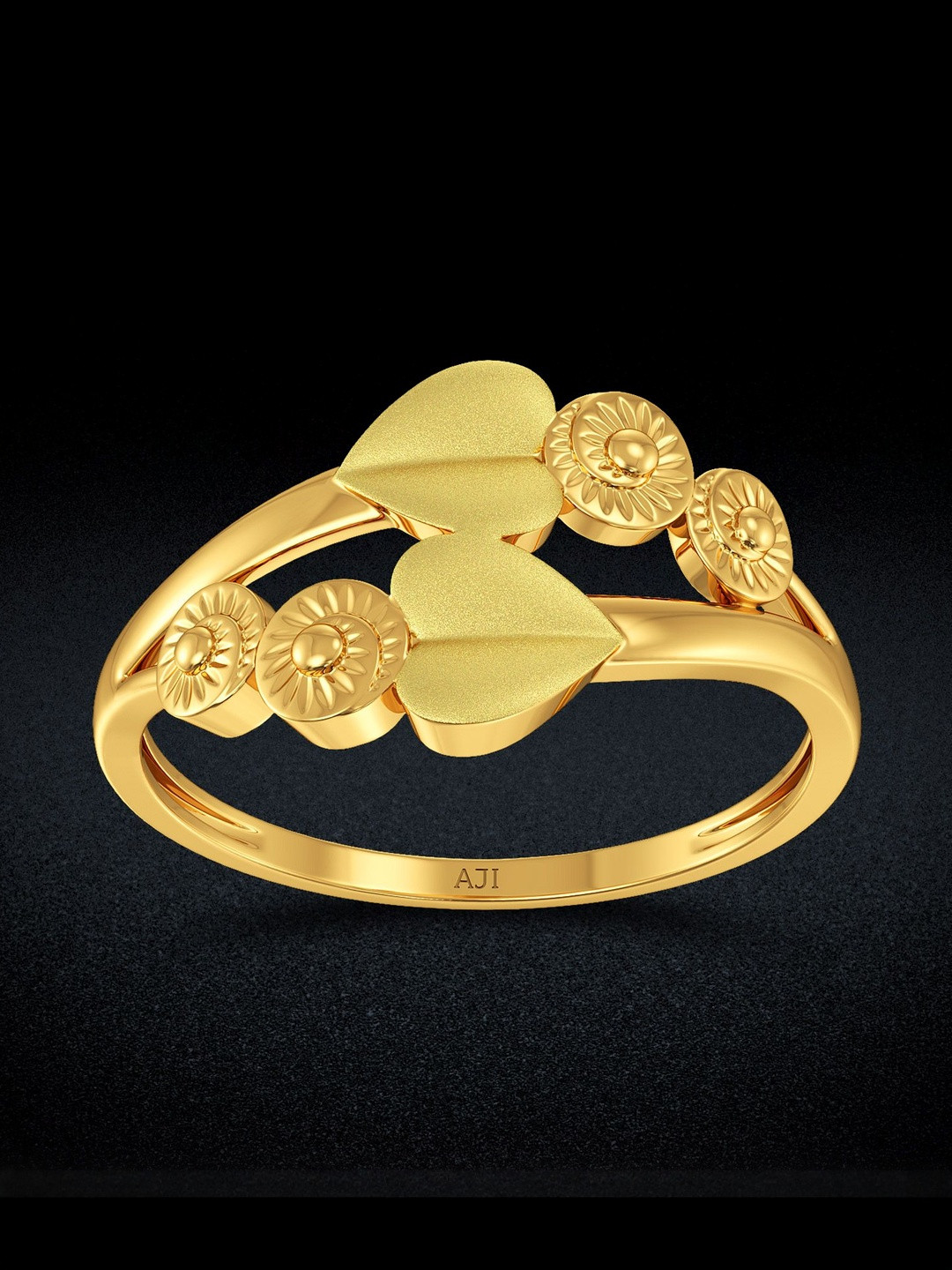 Joyalukkas Women 22Kt Gold Adoration Finger Ring - 2.312 g