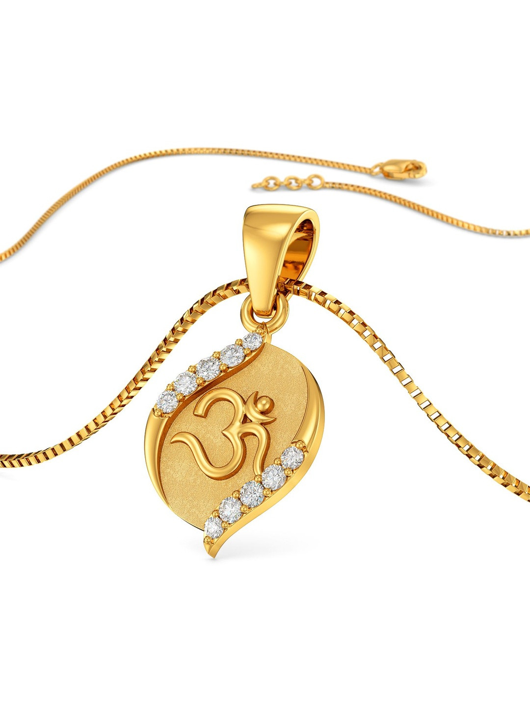 Joyalukkas Unisex 22Kt Gold Leaf-Ohm Pendant - 1.723 g