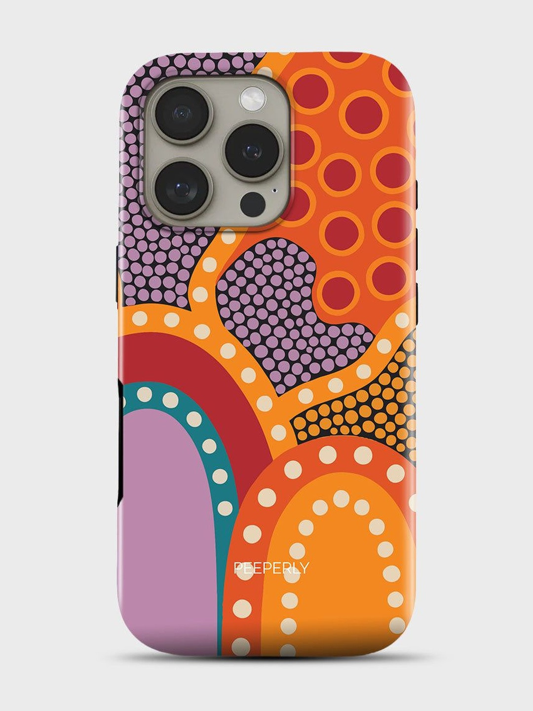 PEEPERLY Unisex iPhone 14 Pro Max Abstract Max Carnival Vibe Impact Resistant Back Case