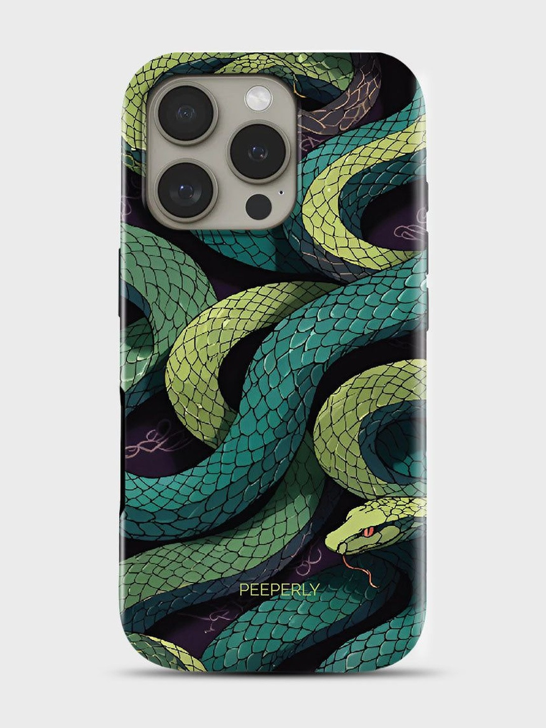 PEEPERLY Unisex iPhone 14 Pro Max Abstract Max Poison Charm Impact Resistant Back Case