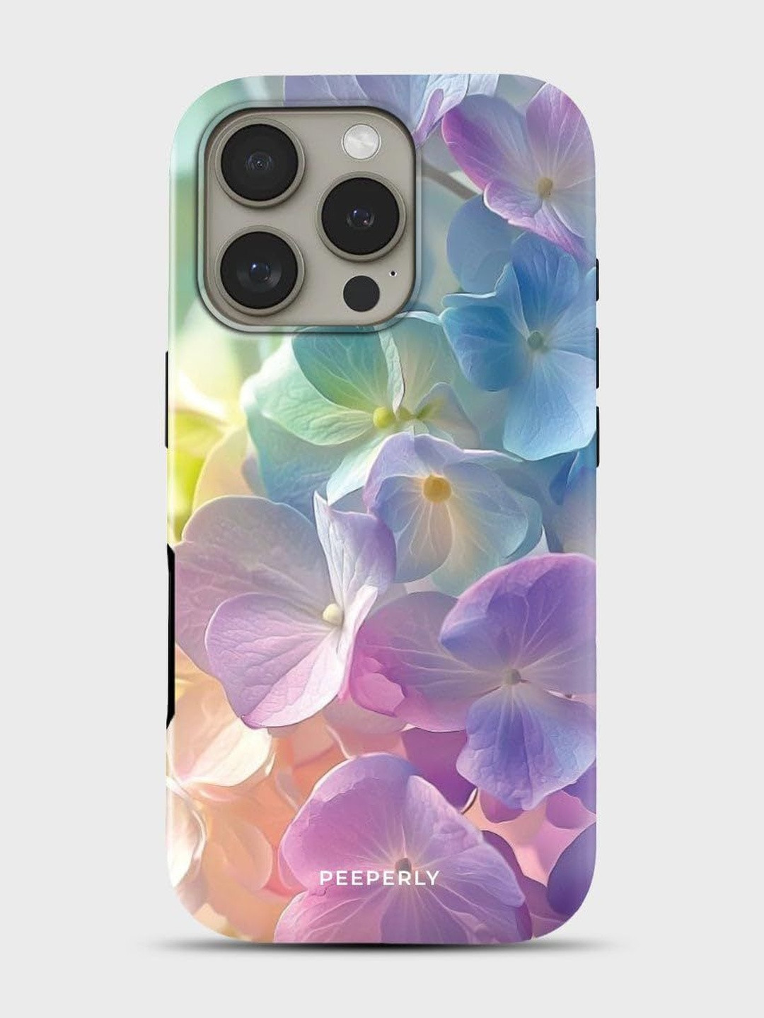 PEEPERLY Unisex iPhone 14 Pro Floral Endless Beauty Crystal Impact Resistant Back Case