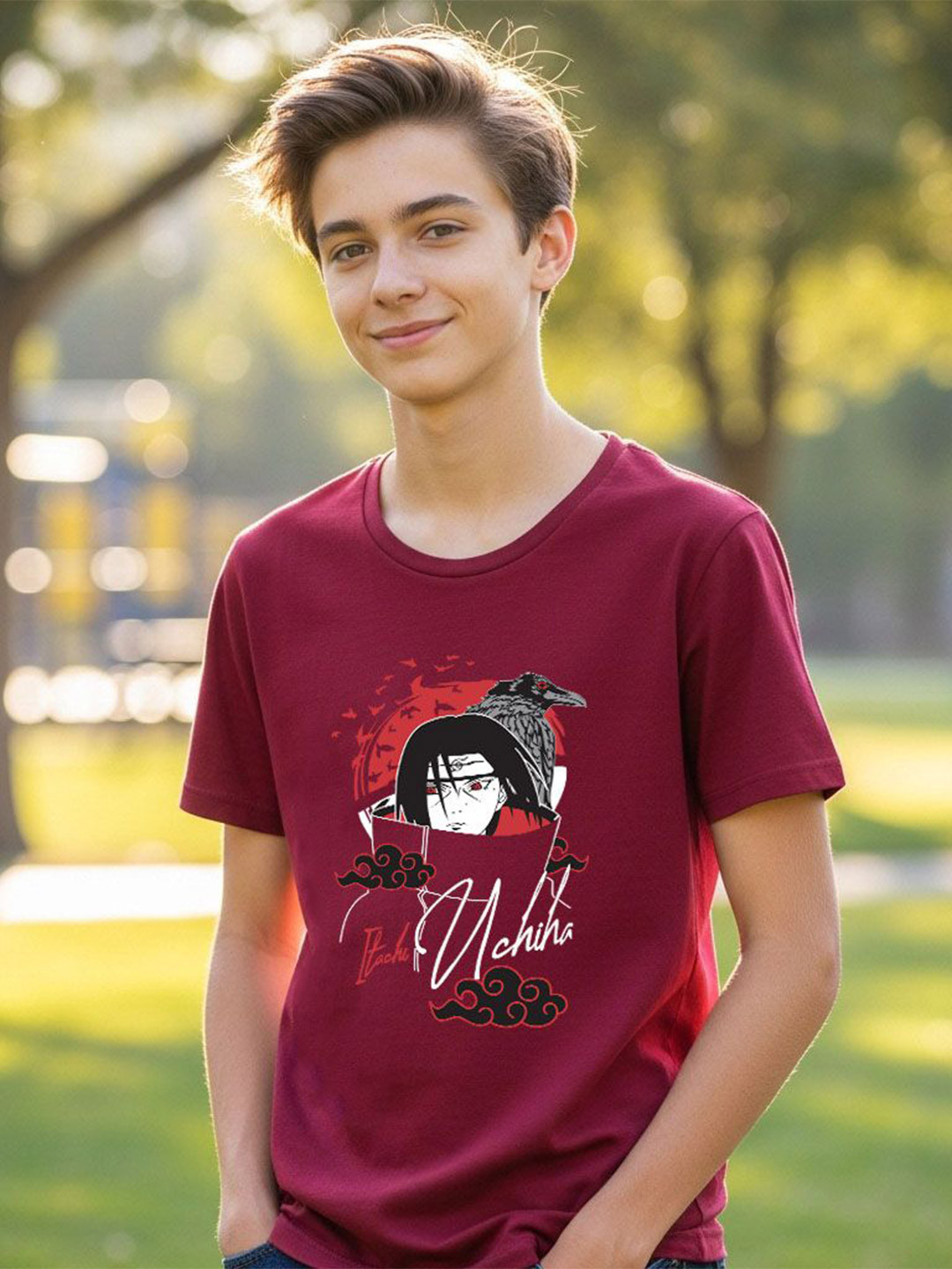 LONDON STREETS Boys Printed Regular Fit Cotton T-shirts