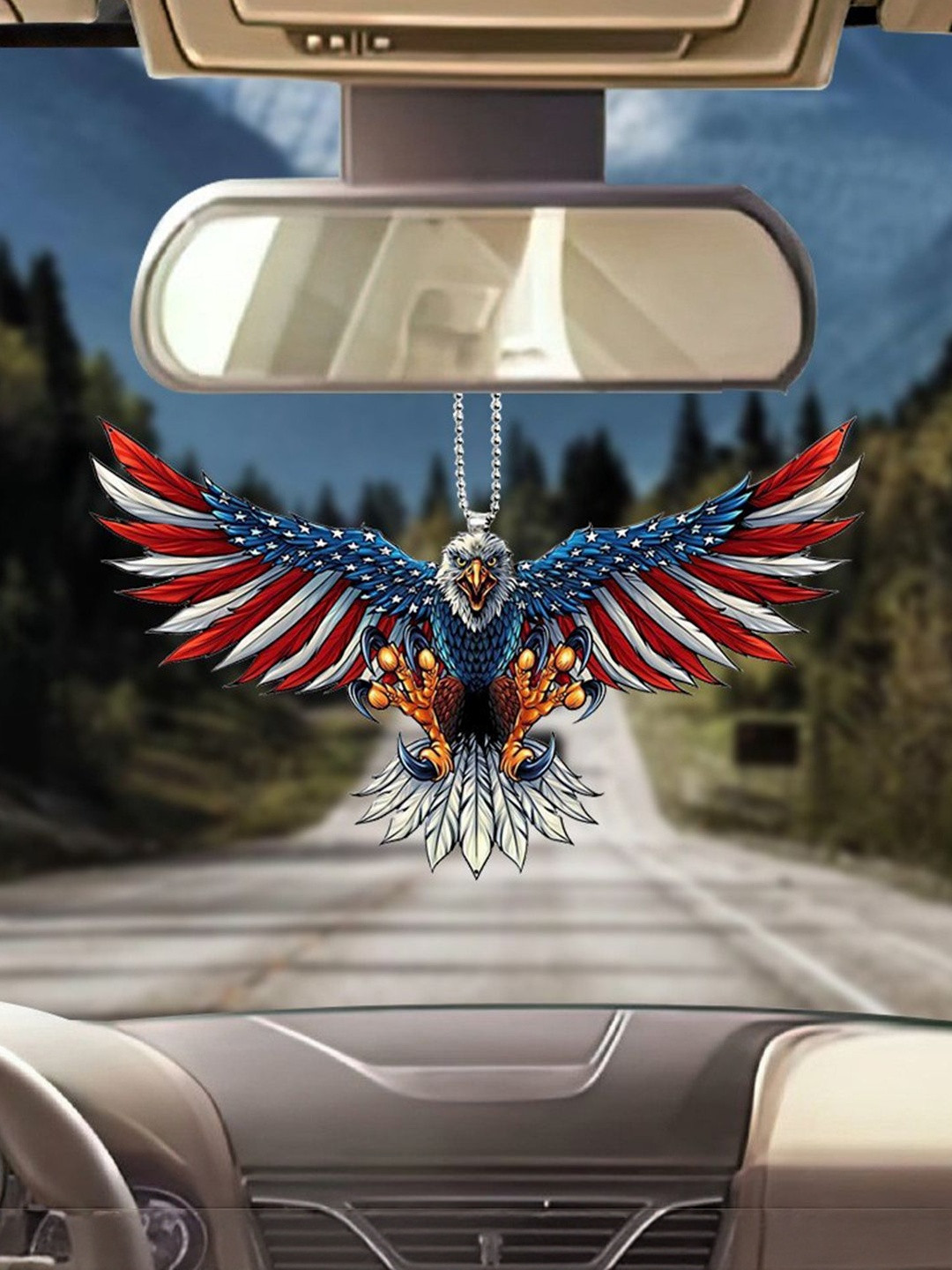 Spiaty Blue Figurine Striking Eagle Showpiece