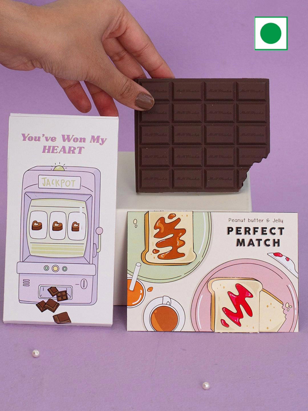 Confetti Gifts Diary Bookmark & Chocolate Assorted Valentine Gift Set