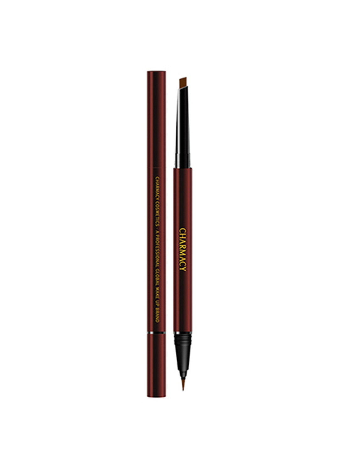 Charmacy Milano Water Proof Duo Eyebrow Filler & Eyeliner Sketch 0.25g+0.6ml-Dark Brunette