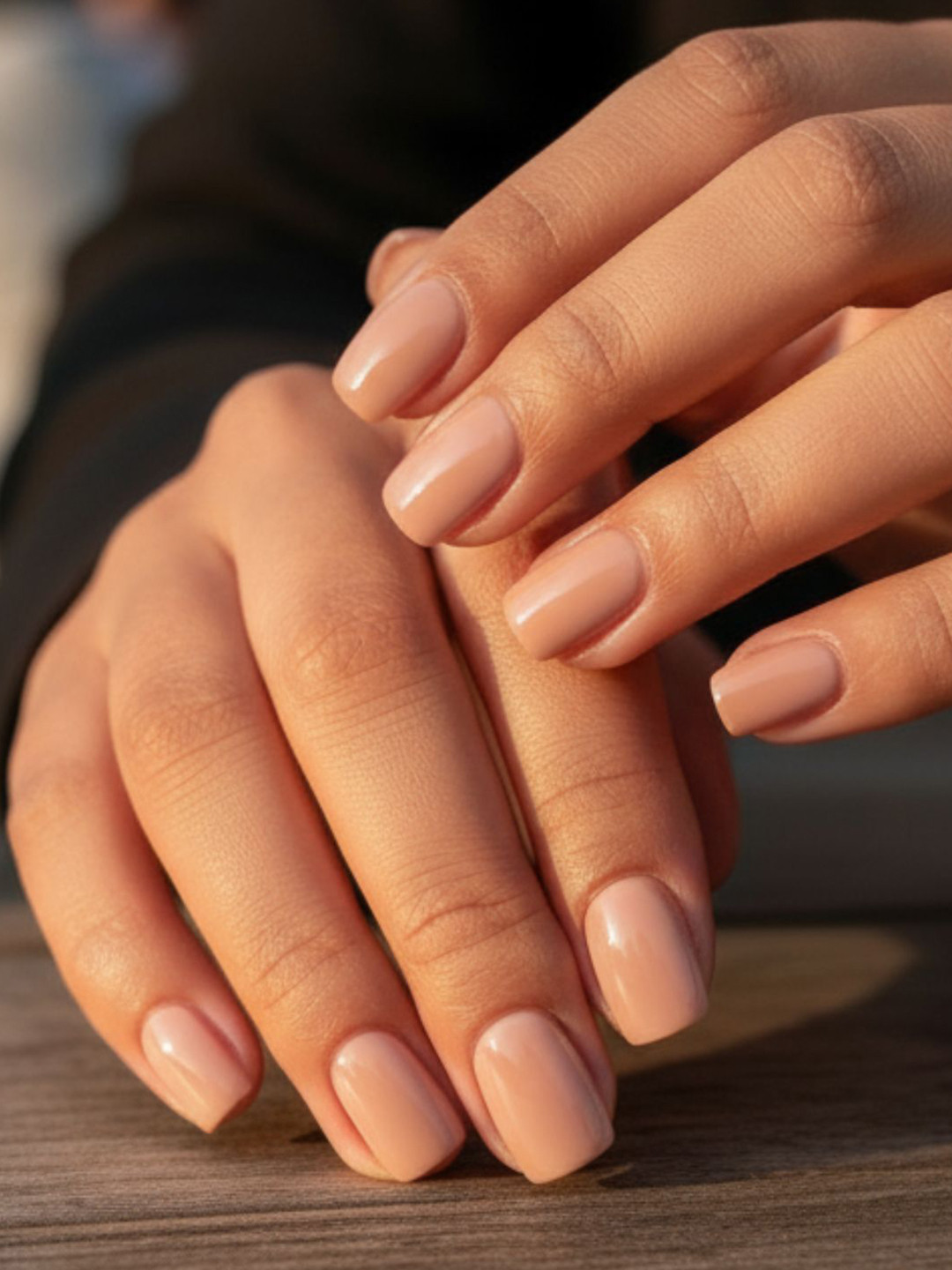 LICK 30 Pcs Glossy Stones Fake nails-Artificial Nails-Press On Nails - Nude