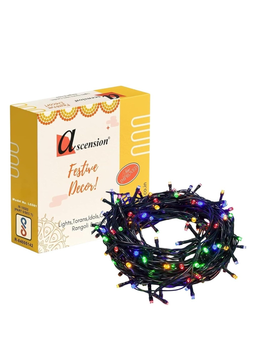 Ascension 72 feet 100 LED Serial Blubs String Light & Diwali Decor