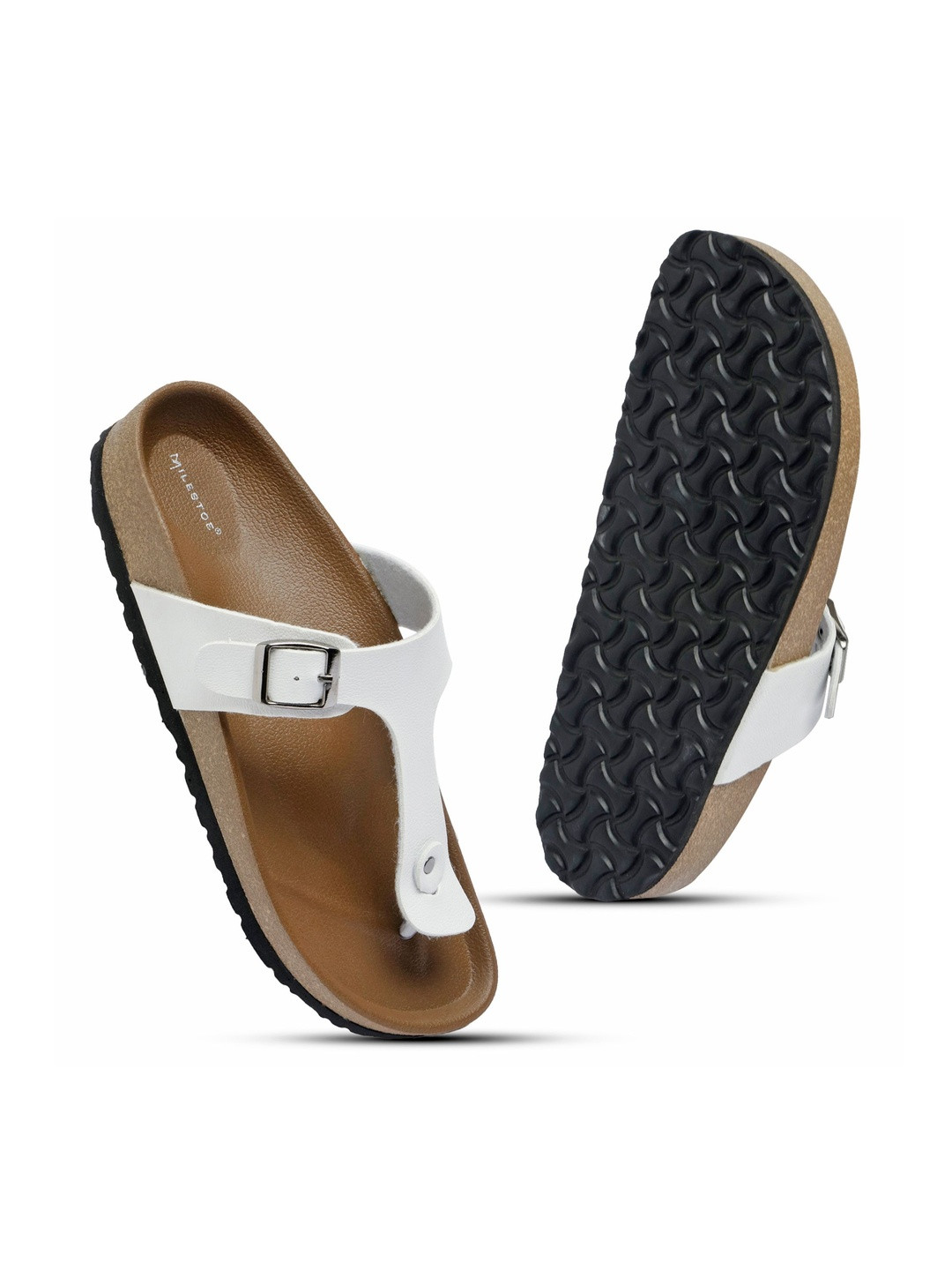 MILESTOE Women Party T-Strap Flats with Buckles