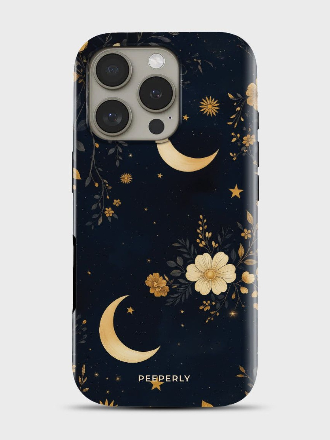 PEEPERLY Unisex iPhone 14 Pro Max Floral Max Cosmic Spells Impact Resistant Back Case