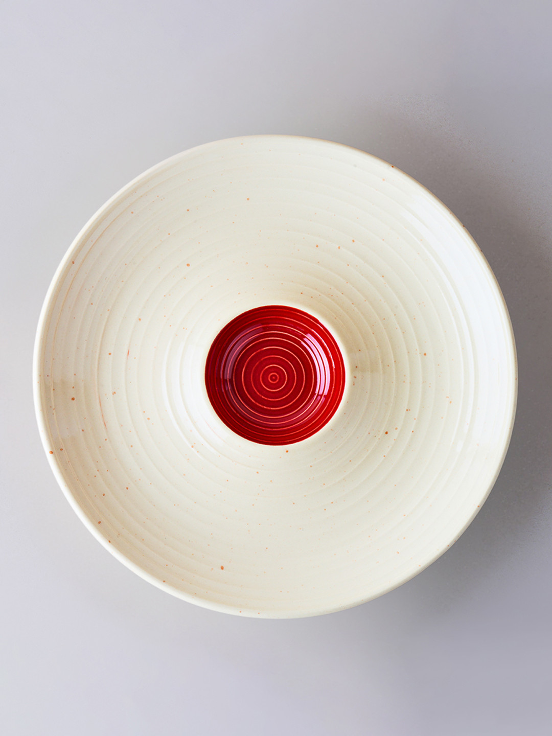 BlackCarrot Red 2025 Stoneware Dishwasher and Microwave Safe Food Platter