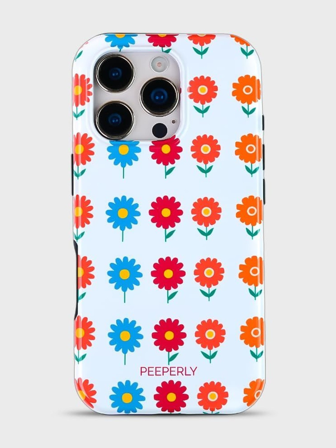 PEEPERLY Unisex iPhone 14 Pro Max Floral Max Nocturnal Crystal Impact Resistant Back Case