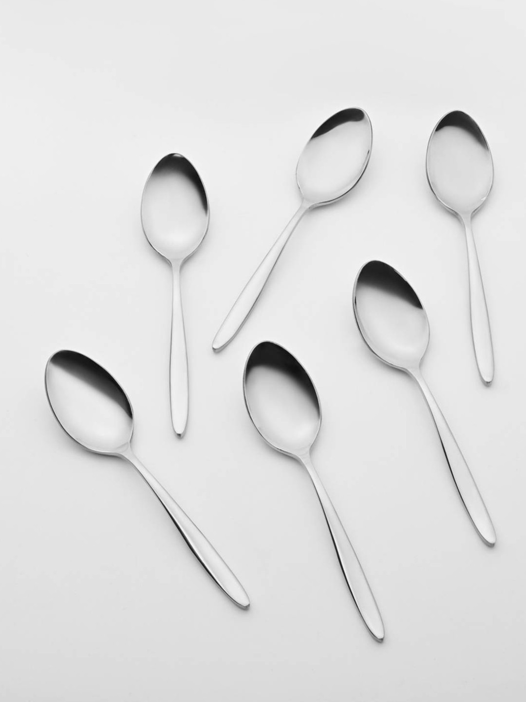 BlackCarrot Silver-Toned Steel Table Spoon