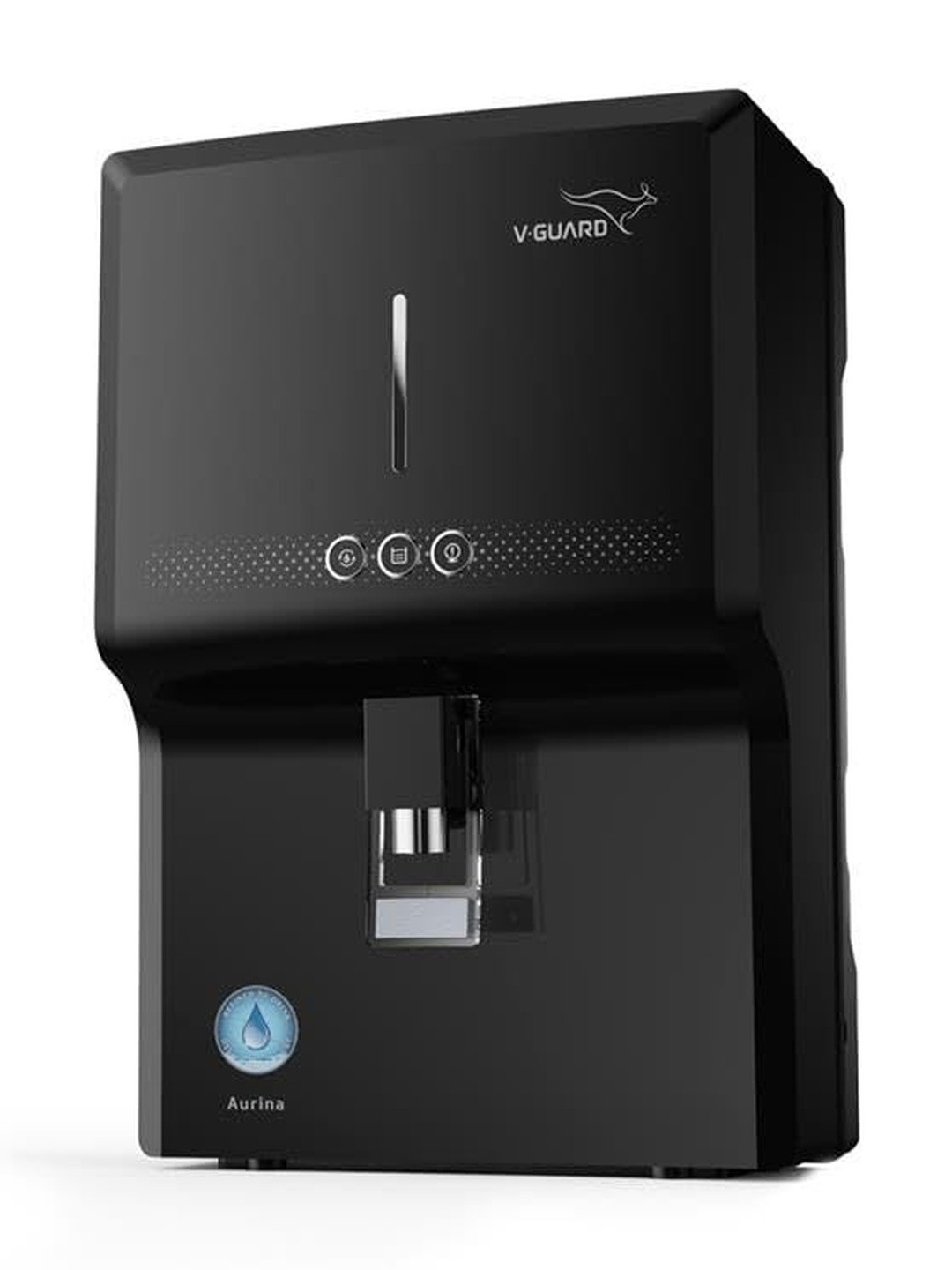V-Guard Aurina Black RO UV UF 48 W Mineral Water Purifier 7L